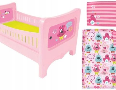 Łóżeczko dla lalki Baby Born łóżko 43 cm z pościelą
