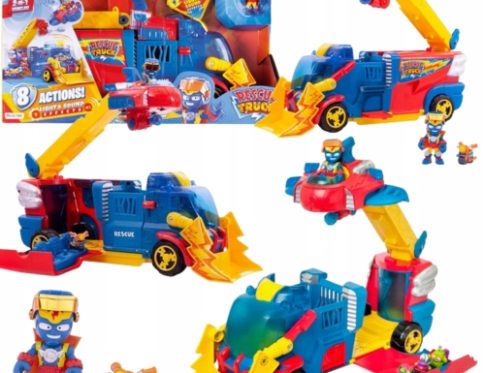 SUPER THINGS ZINGS 10 RESCUE TRUCK DUŻA CIĘŻARÓWKA Zestaw SuperThings