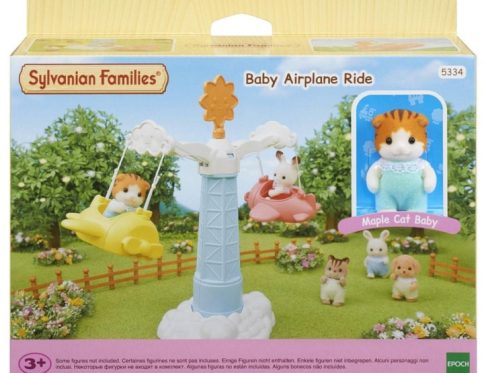 Sylvanian Przedszkolna karuzela + figurka kotka plac zabaw 5334
