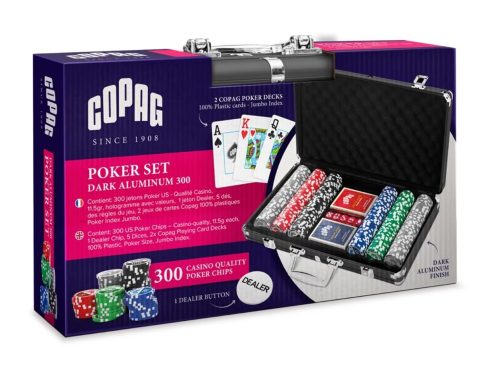 COPAG Poker Set 300 Chips Zestaw do gry w pokera karty plastik GRA