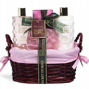 KOSMETYKI KOSZ ZESTAW PREZENTOWY KOSMETYKÓW CIAŁA I KĄPIELI