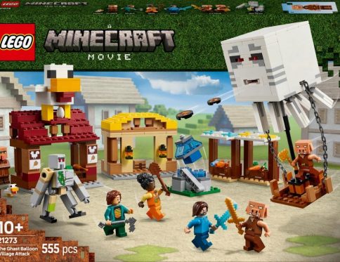 Klocki Lego 21273 Minecraft Atak balonowego Ghasta na wioskę