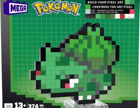 MEGA CONSTRUX KLOCKI 374 el POKEMON BULBASAUR PIXEL konstrukcyjne