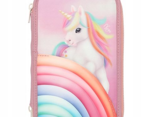 Piórnik rozkładany potrójny z wyposażeniem top model jednorożec Depesche