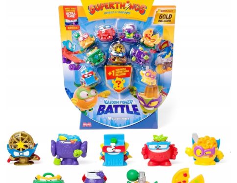 SUPERTHINGS Kazoom Power Battle zestaw 10 figurek z 1 złotą figurką