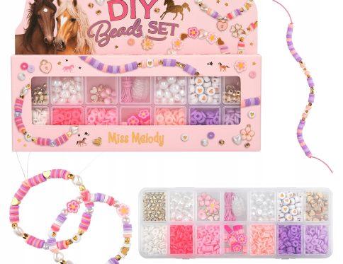 Zestaw do robienia bransoletek koralikami Miss Melody koraliki bransoletki