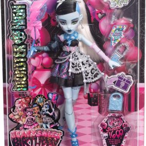 Monster High Lalka Straszysłodkie urodziny Frankie Stein 27 cm + akcesoria