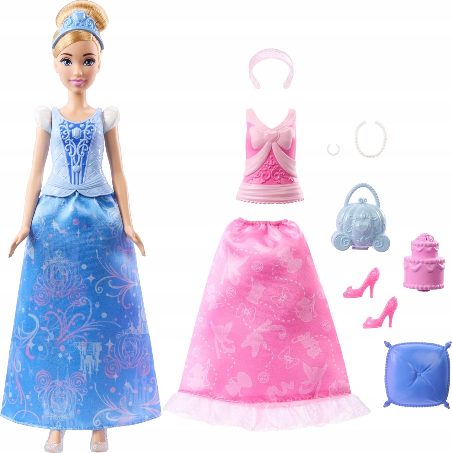 DISNEY-LALKA-KSIEZNICZKA-KOPCIUSZEK-2w1-JCR95-EAN-GTIN-194735275427