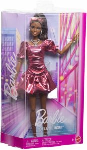 Barbie-Deluxe-Style-Lalka-JFP41-SUKIENKA-Z-METALICZNYM-POLYSKIEM