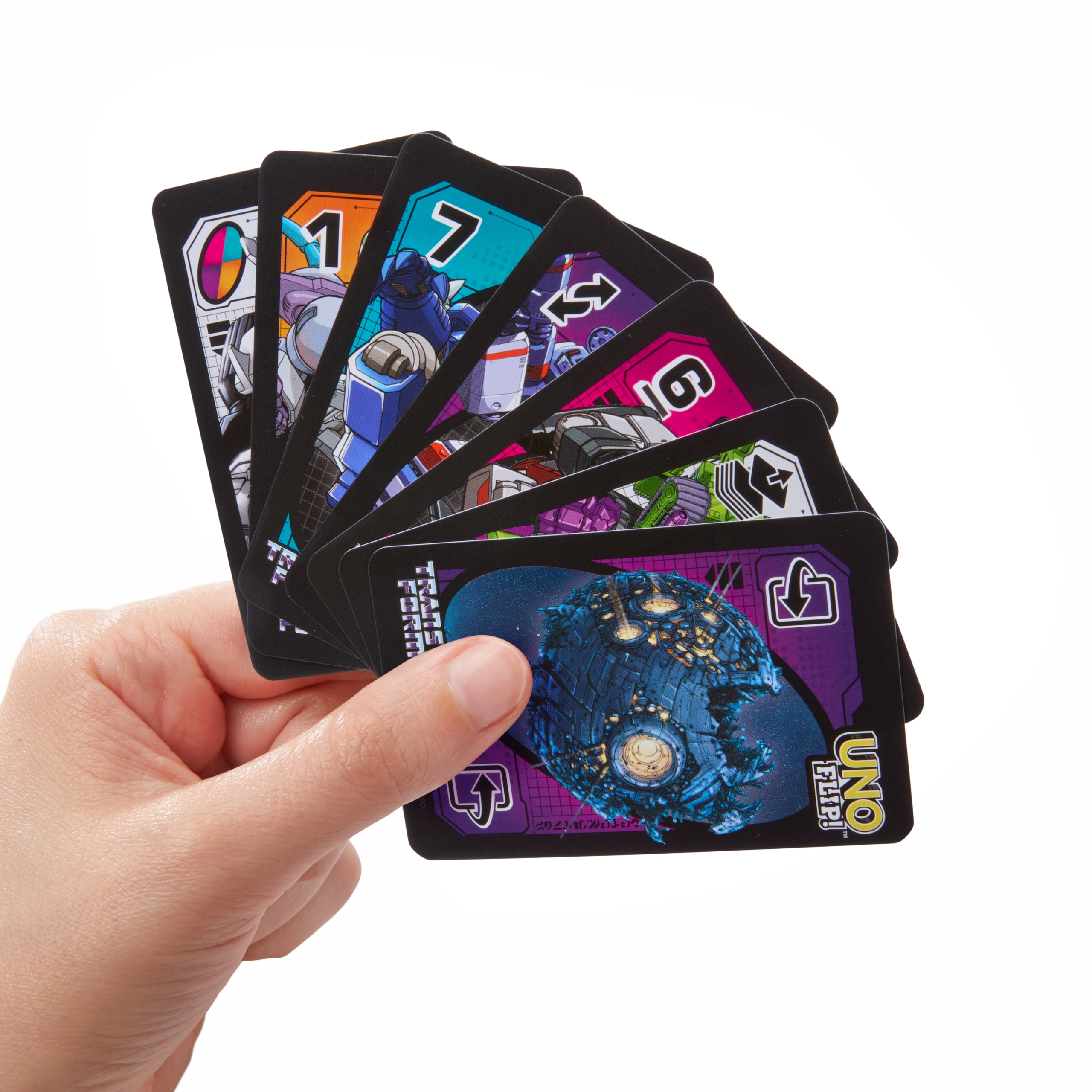 Gra-karciana-Transformers-UNO-Flip-karty-do-gry-Card-Game-Maksymalna-liczba-graczy-2