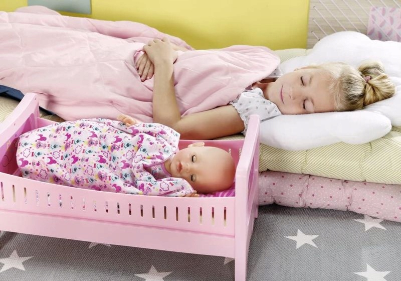 Lozeczko-dla-lalki-Baby-Born-43-cm-z-posciela-Stan-opakowania-oryginalne
