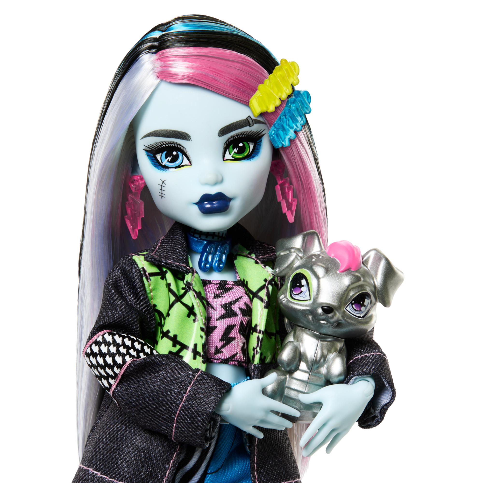 Monster-High-Lalka-podstawowa-Frankie-Stein-zwierzatko-Piesek-Watzie-EAN-GTIN-194735230587