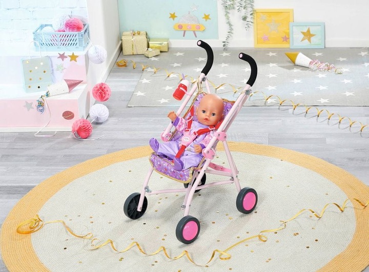 Wozek-dla-lalki-spacerowka-Baby-Born-43-cm-parasolka-skladany-swiecace-kola-Marka-Baby-Born