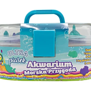 Ultra piasek 1 kg akwarium morska przygoda Piasek kinetyczny 6 foremek