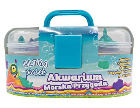 Ultra piasek 1 kg akwarium morska przygoda Piasek kinetyczny 6 foremek