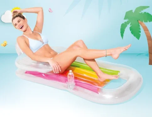 Materac plażowy fotel do pływania 160×85 cm Intex 58802