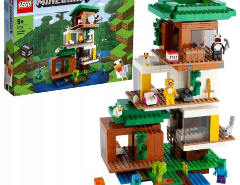 Klocki Lego Minecraft Nowoczesny domek na drzewie 21174