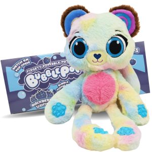 BUBBLE POPS PACHNĄCA MASKOTKA MIŚ JEŻYNA SENSORYCZNA POP IT
