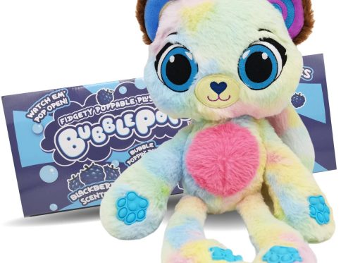 BUBBLE POPS PACHNĄCA MASKOTKA MIŚ JEŻYNA SENSORYCZNA POP IT