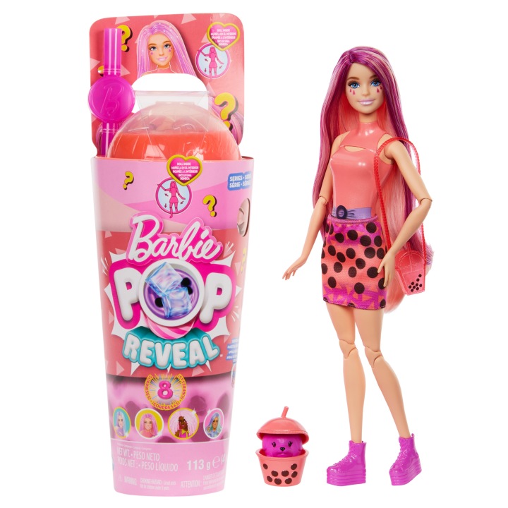 Barbie-Pop-Reveal-Lalka-Mango-Seria-Bubble-Tea-Pachnaca-lalka-modowa-HTJ22-Marka-Barbie