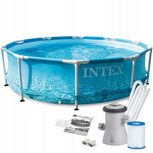 Basen 28208 intex z pompą i stelażem metalowym okrągły Intex 305x75