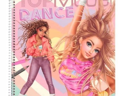 Depesche TOP Model PROJEKTANTKA MODY Dance KOLOROWANKA Z NAKLEJKI SZABLONY