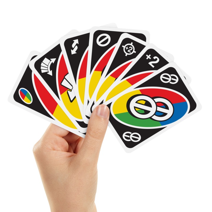 Gra-karciana-Mattel-UNO-All-Wild-karty-do-gry-Stan-opakowania-oryginalne