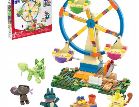 KLOCKI KONSTRUKCYJNE MEGA CONSTRUX DIABELSKI MŁYN POKEMON + 4 FIGURKI