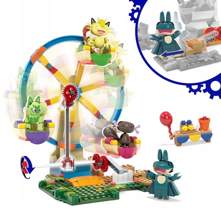 KLOCKI-konstrukcyjne-MEGA-CONSTRUX-DIABELSKI-MLYN-POKEMON-4-FIGURKI-Stan-opakowania-oryginalne