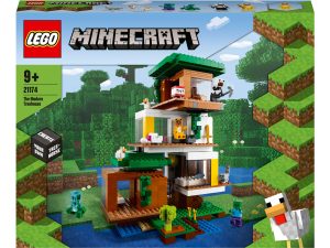 Klocki-Lego-Minecraft-Nowoczesny-domek-na-drzewie-21174-Stan-opakowania-oryginalne