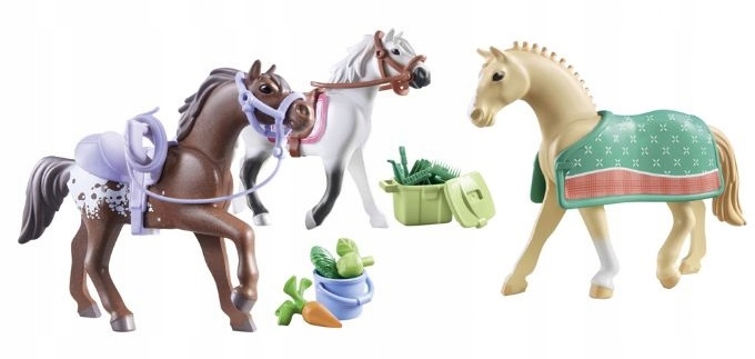 PLAYMOBIL-3-KONIE-MORGAN-QUARTER-SHAGYA-71356-Marka-PLAYMOBIL