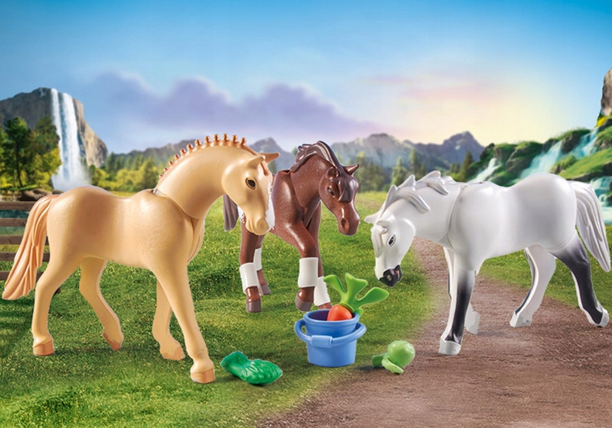 PLAYMOBIL-3-KONIE-MORGAN-QUARTER-SHAGYA-71356-Seria-Horses-of-Waterfall