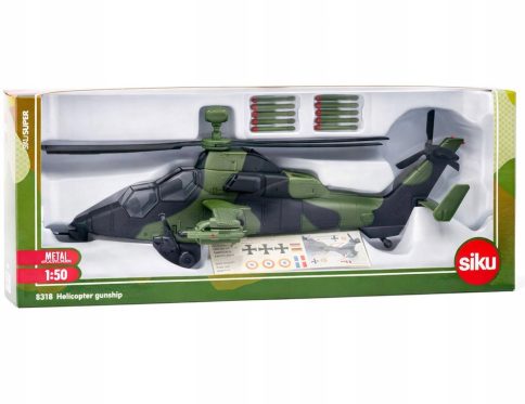Siku Super 1:50 8318 Helikopter wojskowy metal opakowanie moro