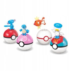 klocki MEGA CONSTRUX Pokemon Drużyna Typu wodnego 4 PokeBalle