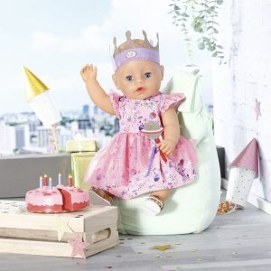 BABY Born sukienka ubranko Zestaw z tortem Deluxe edycja urodzinowa 43 cm