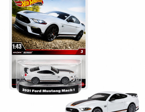 Model samochodu 2021 Ford Mustang Mach 1 Hot Wheels Premium 1:43
