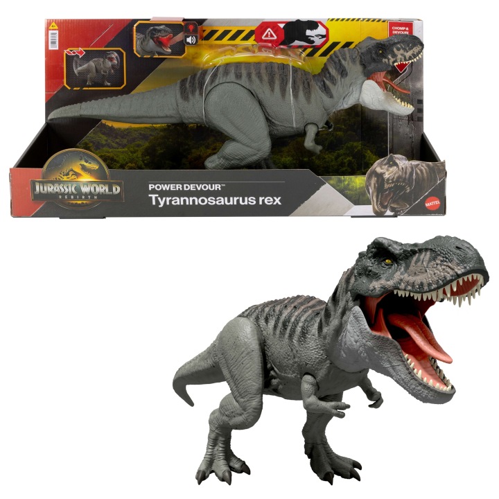 Dinozaur-Jurassic-World-T-rex-Power-Devour-Figurka-Tyranozaur-JCH02-Stan-opakowania-oryginalne
