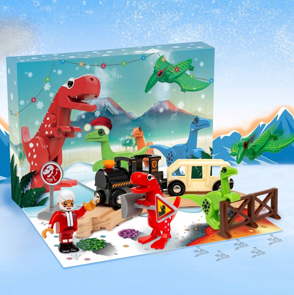 Kalendarz-adwentowy-DINO-z-dinozaurami-Kolejka-Brio-Kod-producenta-BRIO-36120