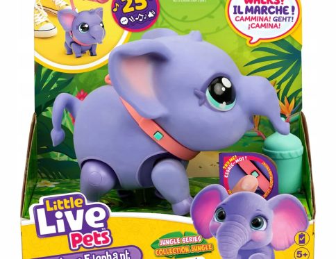 LITTLE LIVE PETS INTERAKTYWNY SŁOŃ SŁONIK TOOTS CHODZI DŹWIĘKI REAKCJE
