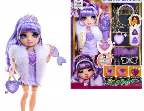 Lalka Rainbow High Violet Willow kryształowe akcesoria DIY