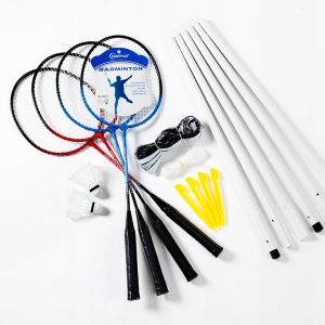 Zestaw do badmintona Sunsport Badminton dla 4 osób siatka rakietki tenis