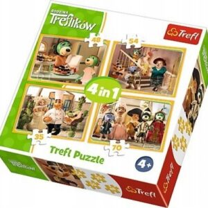 Puzzle Trefl RODZINA TREFLIKÓW 4w1 34318