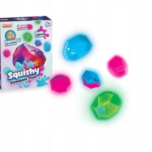świecące SQUISHY KREATYWNY ZESTAW KAMIENIE FLUO ZRÓB TO SAM