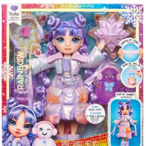 Lalka z akcesoriami Rainbow High Winter Wonderland Violet Willow 28 cm