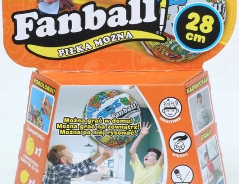 FanBall Piłka Można do kolorowania pomarańczowe opakowanie