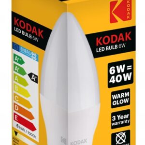 ŻARÓWKA KODAK LED E27 6W 40W 480lm ŚWIECZKA ciepłe