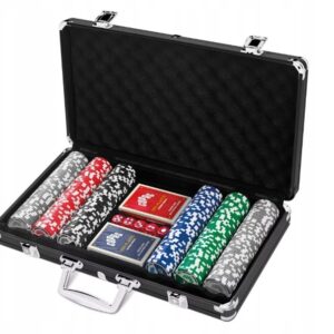 COPAG Poker Set 300 Chips Zestaw do gry w pokera karty 100% plastik GRA