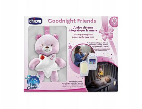 Niania Elektroniczna Chicco Baby z Misiami Różowy