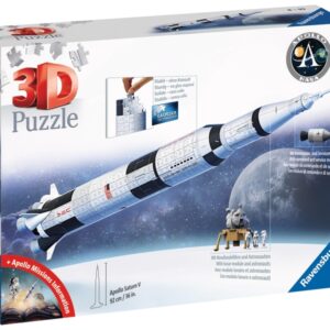 Puzzle 3D Apollo Rakieta prom kosmiczny statek Saturn V 504 el 91,5 cm
