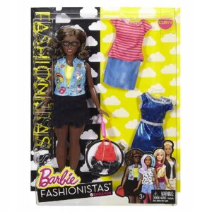 BARBIE FASHIONISTAS LALKA Z UBRANKAMI DTF02